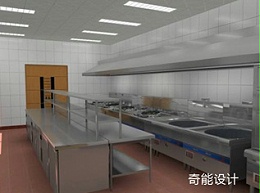 最新园区食堂厨房设计方案-食堂厨房设计